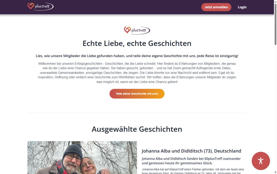 Erfolgsgeschichten auf 60plusTreff